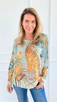 Wild Focus Italian St Tropez Sweater-140 Sweaters-SORPRESA-Coastal Bloom Boutique, find the trendiest versions of the popular styles and looks Located in Indialantic, FL