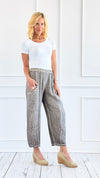 Easy Living Italian Pant- Taupe-170 Bottoms-Tempo-Coastal Bloom Boutique, find the trendiest versions of the popular styles and looks Located in Indialantic, FL