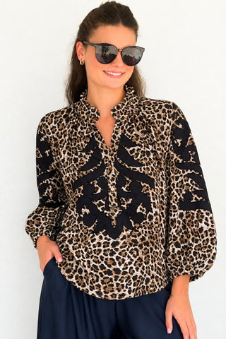 Artisan Accent Top - Leopard/Black