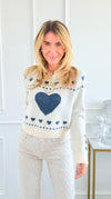 Heartfelt Whimsy Knit Sweater-140 Sweaters-Rousseau-Coastal Bloom Boutique, find the trendiest versions of the popular styles and looks Located in Indialantic, FL