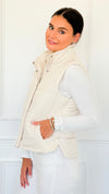 Warm Intentions Zip Puffer Vest - Cream-160 Jackets-Zenana-Coastal Bloom Boutique, find the trendiest versions of the popular styles and looks Located in Indialantic, FL