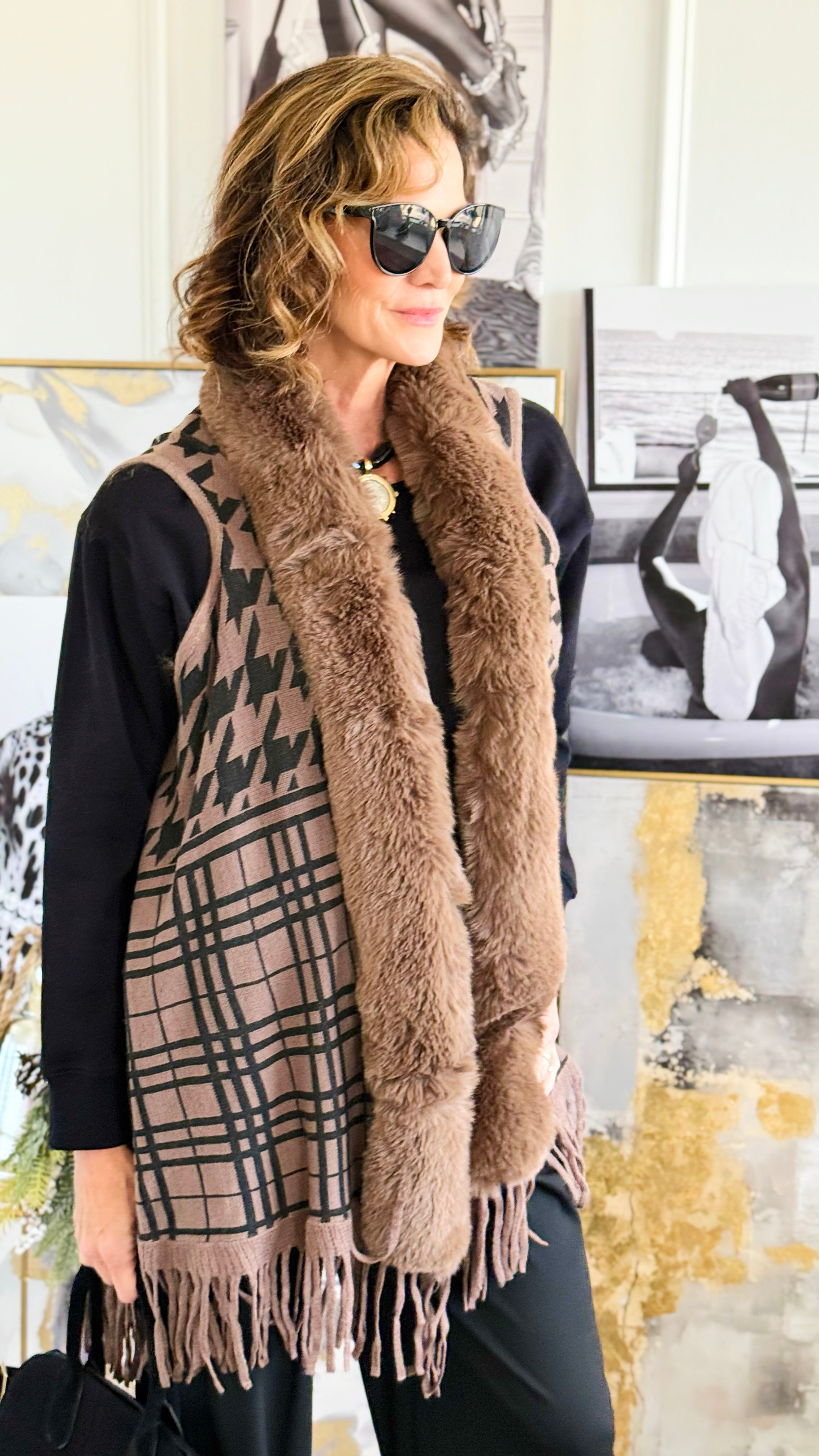 Chalet Luxe Fringe Vest