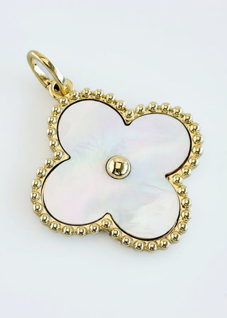 Eternal Grace Charm Pendant- Cream/Gold-230 Jewelry-GS JEWELRY-Coastal Bloom Boutique, find the trendiest versions of the popular styles and looks Located in Indialantic, FL