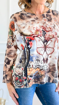 Prairie Crown Long Sleeve Italian Top-110 short Sleeve Top-Italianissimo-Coastal Bloom Boutique, find the trendiest versions of the popular styles and looks Located in Indialantic, FL