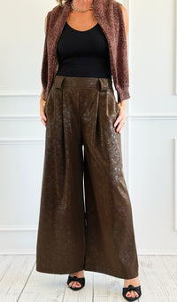 Starlit Italian Flare- Leg Pant- Brown-100 Pants-AZUL MONACO-Coastal Bloom Boutique, find the trendiest versions of the popular styles and looks Located in Indialantic, FL