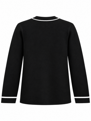 Contrast Trim Cardigan