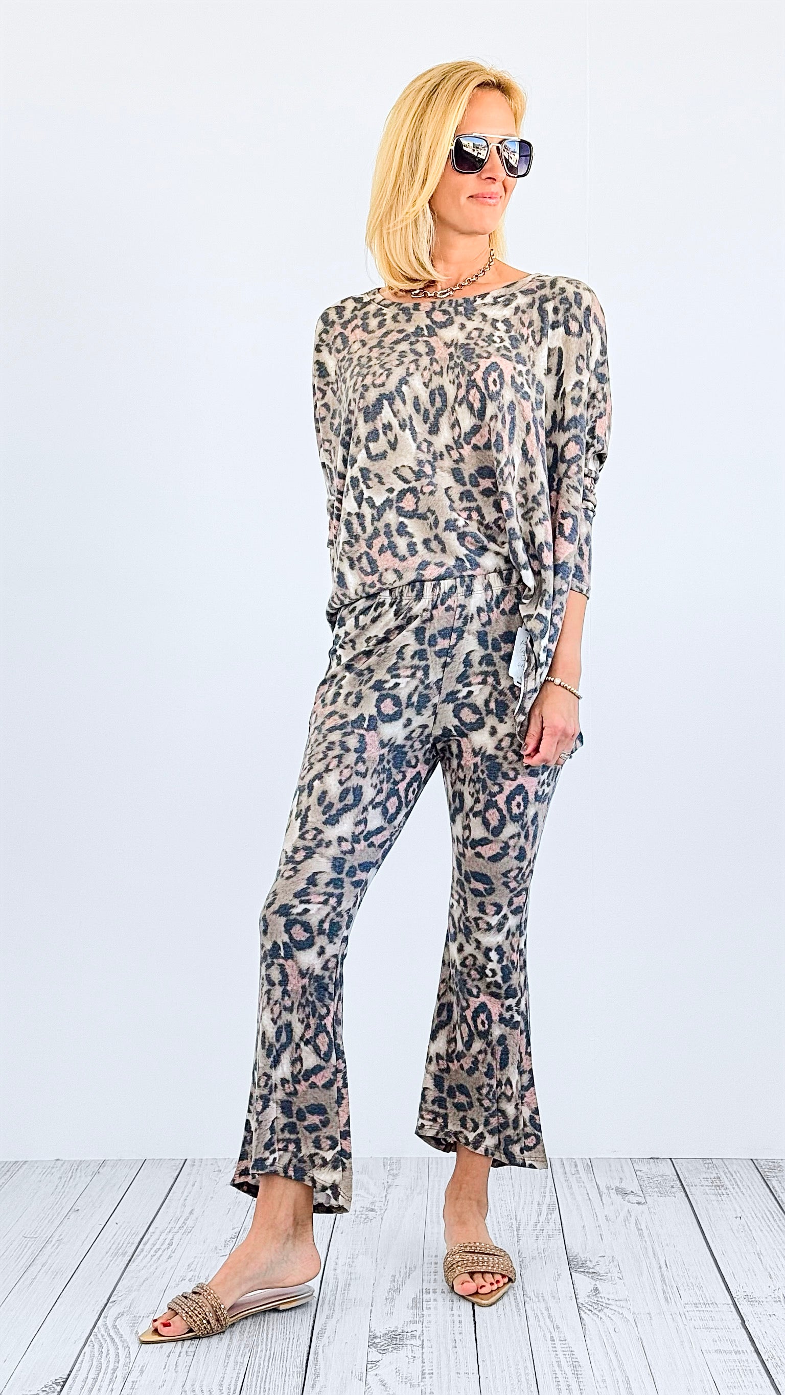 Wildly Leopard Lounge Pants-170 Bottoms-mystree-Coastal Bloom Boutique, find the trendiest versions of the popular styles and looks Located in Indialantic, FL