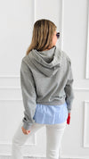 Striped Comfort Hoodie-140 Sweaters-V SKY-Coastal Bloom Boutique, find the trendiest versions of the popular styles and looks Located in Indialantic, FL