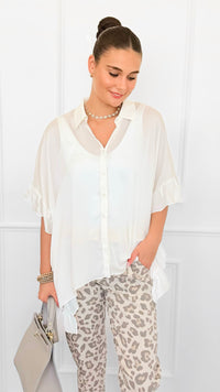 Relaxed Charm Hi-Lo Top-100 Sleeveless Tops-mystree-Coastal Bloom Boutique, find the trendiest versions of the popular styles and looks Located in Indialantic, FL