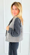 Checked In Quilted Vest-160 Jackets-mystree-Coastal Bloom Boutique, find the trendiest versions of the popular styles and looks Located in Indialantic, FL