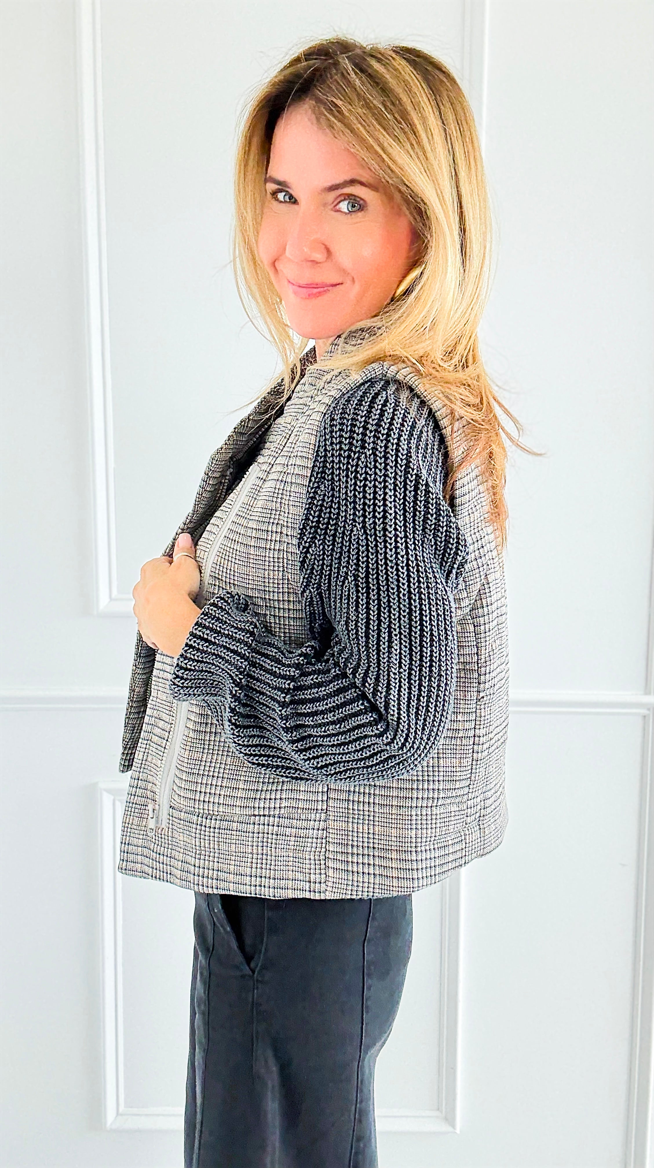 Checked In Quilted Vest-160 Jackets-mystree-Coastal Bloom Boutique, find the trendiest versions of the popular styles and looks Located in Indialantic, FL