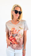 Heavenly Whispers V-Neck Top-110 Short Sleeve Tops-Chasing Bandits-Coastal Bloom Boutique, find the trendiest versions of the popular styles and looks Located in Indialantic, FL