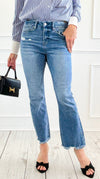 Coastline Crop Denim Pant-190 Denim-Mica Denim-Coastal Bloom Boutique, find the trendiest versions of the popular styles and looks Located in Indialantic, FL