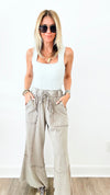Feeling Good Pull On Pants - Mushroom-170 Bottoms-Easel-Coastal Bloom Boutique, find the trendiest versions of the popular styles and looks Located in Indialantic, FL