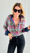 PRE ORDER Cape Cod Flannel Top-110 Long Sleeve Tops-Dizzy Lizzie-Coastal Bloom Boutique, find the trendiest versions of the popular styles and looks Located in Indialantic, FL