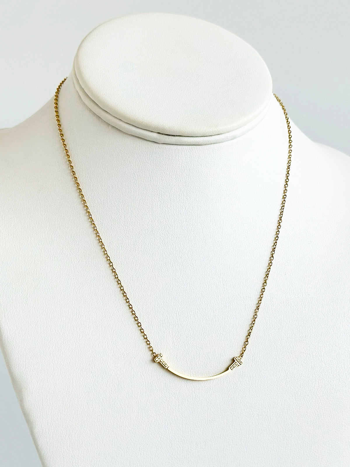 Minimalist Arc Necklace-230 Jewelry-NYW-Coastal Bloom Boutique, find the trendiest versions of the popular styles and looks Located in Indialantic, FL