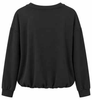 Lace Layered Sweatshirt Top