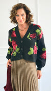 Rose Bloom Button Cardigan-150 Cardigans/Layers-Taelynn-Coastal Bloom Boutique, find the trendiest versions of the popular styles and looks Located in Indialantic, FL