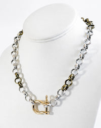PRE ORDER CB Custom Two Tone Horsebit Necklace