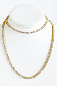 Thin Eternity Serendipity Brass Necklace-230 Jewelry-NYC-Coastal Bloom Boutique, find the trendiest versions of the popular styles and looks Located in Indialantic, FL