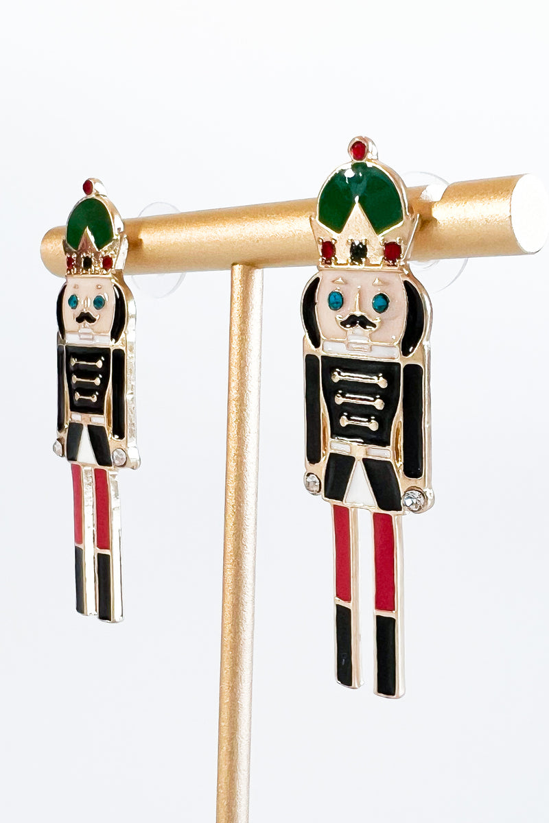 Christmas Nutcracker Earrings-230 Jewelry-Golden Stella-Coastal Bloom Boutique, find the trendiest versions of the popular styles and looks Located in Indialantic, FL