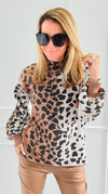 Pixel Print Sweater-140 Sweaters-Fate By LFD-Coastal Bloom Boutique, find the trendiest versions of the popular styles and looks Located in Indialantic, FL