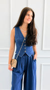 Western Muse Button Vest-150 Cardigans/Layers-Flying Tomato-Coastal Bloom Boutique, find the trendiest versions of the popular styles and looks Located in Indialantic, FL