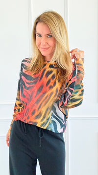 Untamed Allure Italian St Tropez Sweater-140 Sweaters-SORPRESA-Coastal Bloom Boutique, find the trendiest versions of the popular styles and looks Located in Indialantic, FL
