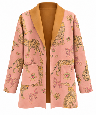 The Signature Scene Italian Jacket- Blush Safari