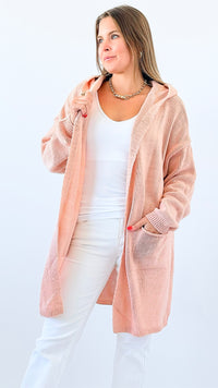 Vintage Elegance Long Cardigan-150 Cardigans/Layers-Itoo-Coastal Bloom Boutique, find the trendiest versions of the popular styles and looks Located in Indialantic, FL