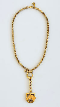 Equestrian Drop Necklace-230 Jewelry-YOCHI-Coastal Bloom Boutique, find the trendiest versions of the popular styles and looks Located in Indialantic, FL