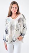 Starry Whimsical Italian Sweater-140 Sweaters-Italianissimo-Coastal Bloom Boutique, find the trendiest versions of the popular styles and looks Located in Indialantic, FL