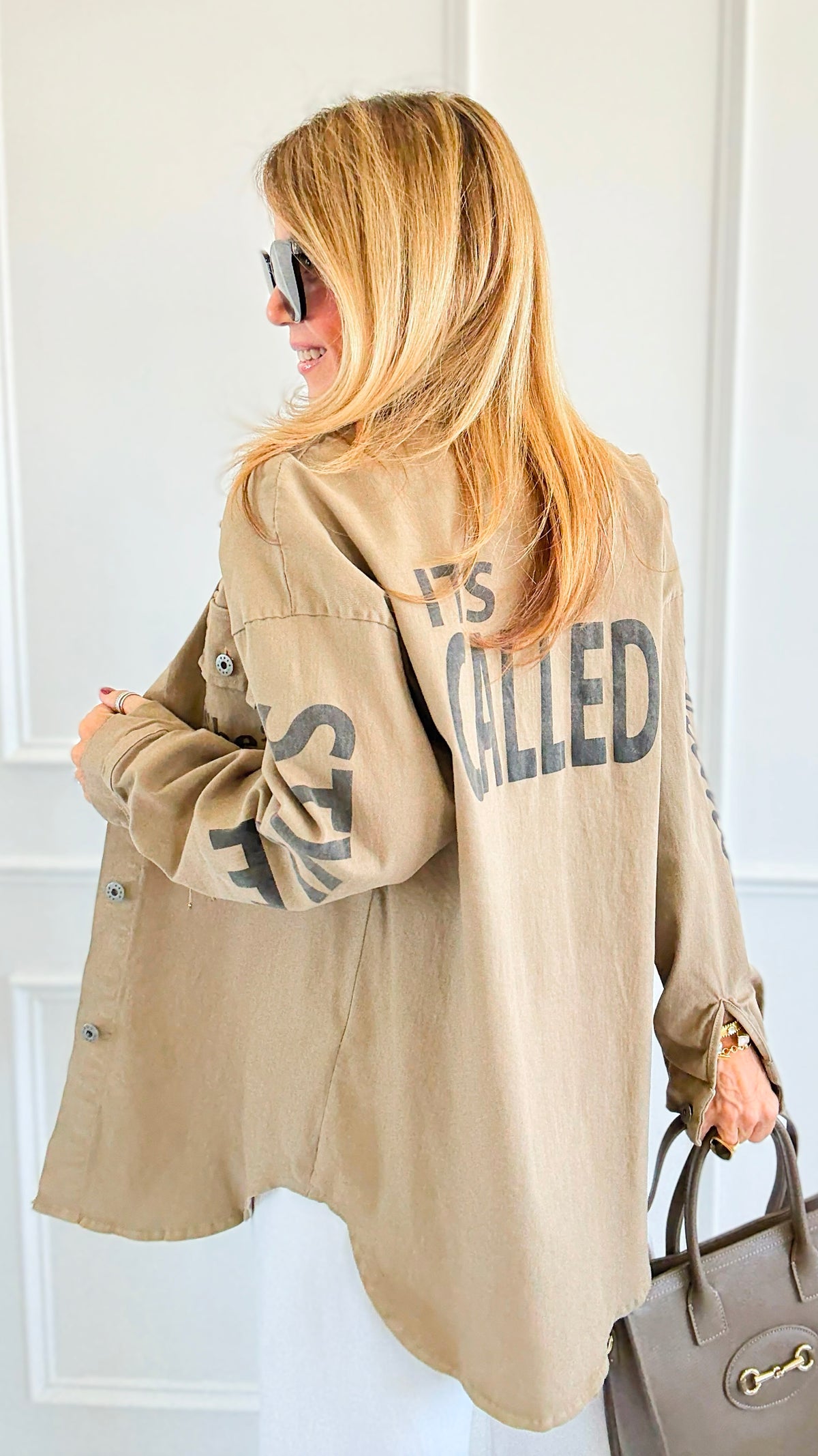 Glamour Italian Twill Jacket-160 Jackets-V SKY-Coastal Bloom Boutique, find the trendiest versions of the popular styles and looks Located in Indialantic, FL