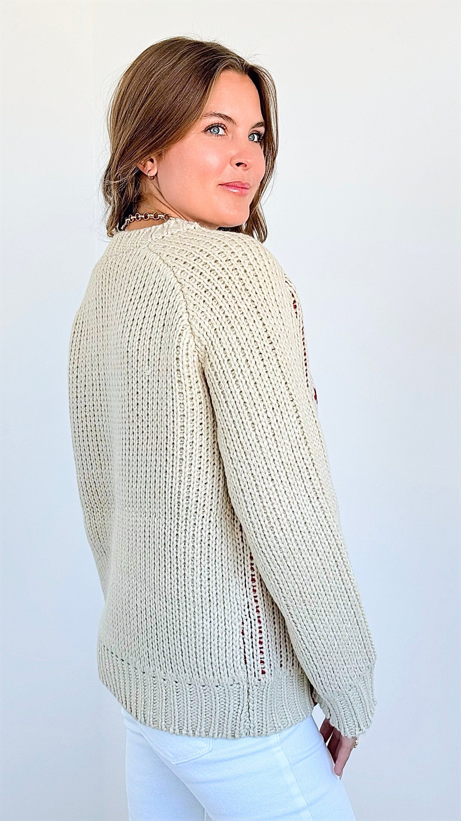 You're My Lobster Pullover - Sand-150 Cardigans/Layers-Bailey Rose-Coastal Bloom Boutique, find the trendiest versions of the popular styles and looks Located in Indialantic, FL