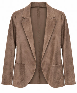 Refined Legacy Italian Blazer- Mocha