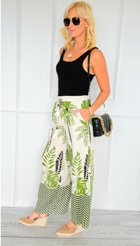 Palm Breeze Wide-Leg Pants-170 Bottoms-ODDI-Coastal Bloom Boutique, find the trendiest versions of the popular styles and looks Located in Indialantic, FL
