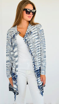 Color Block Long Sleeve Cardigan-150 Cardigans/Layers-Rousseau-Coastal Bloom Boutique, find the trendiest versions of the popular styles and looks Located in Indialantic, FL