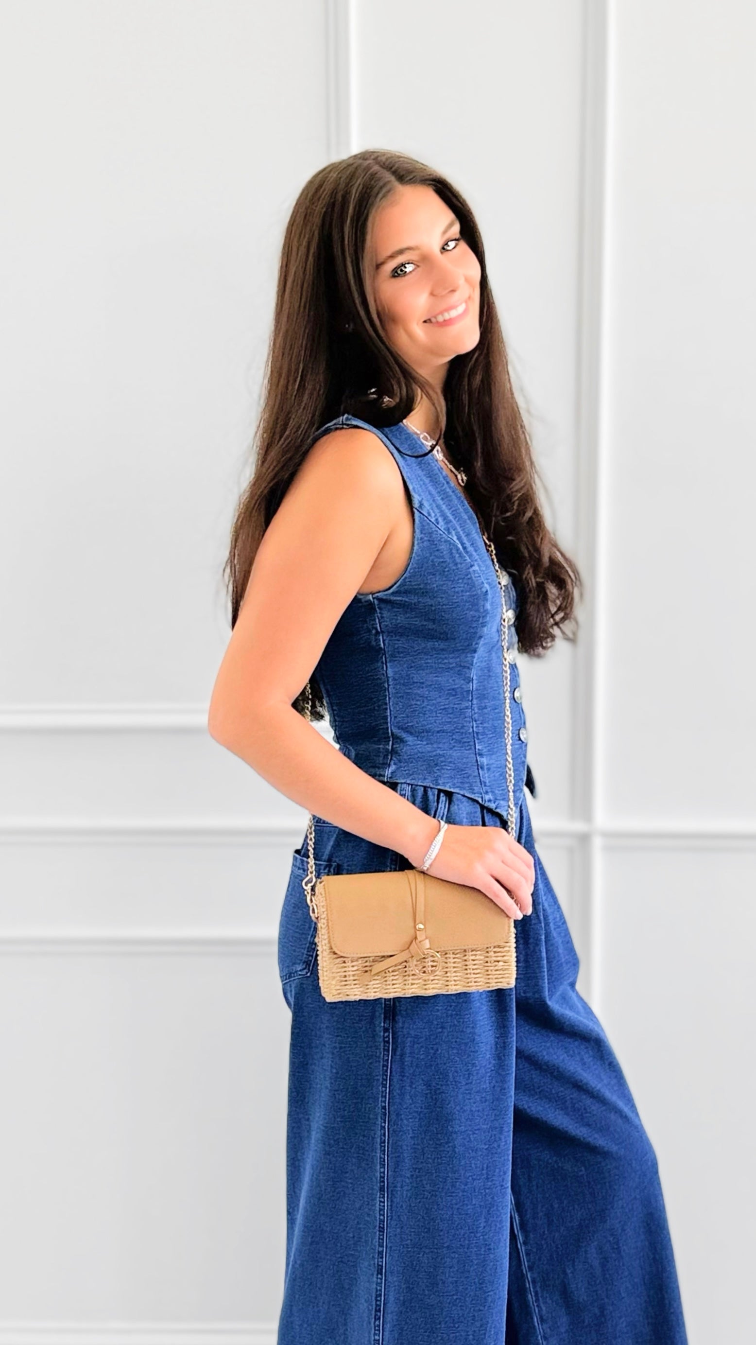 Western Muse Button Vest-150 Cardigans/Layers-Flying Tomato-Coastal Bloom Boutique, find the trendiest versions of the popular styles and looks Located in Indialantic, FL