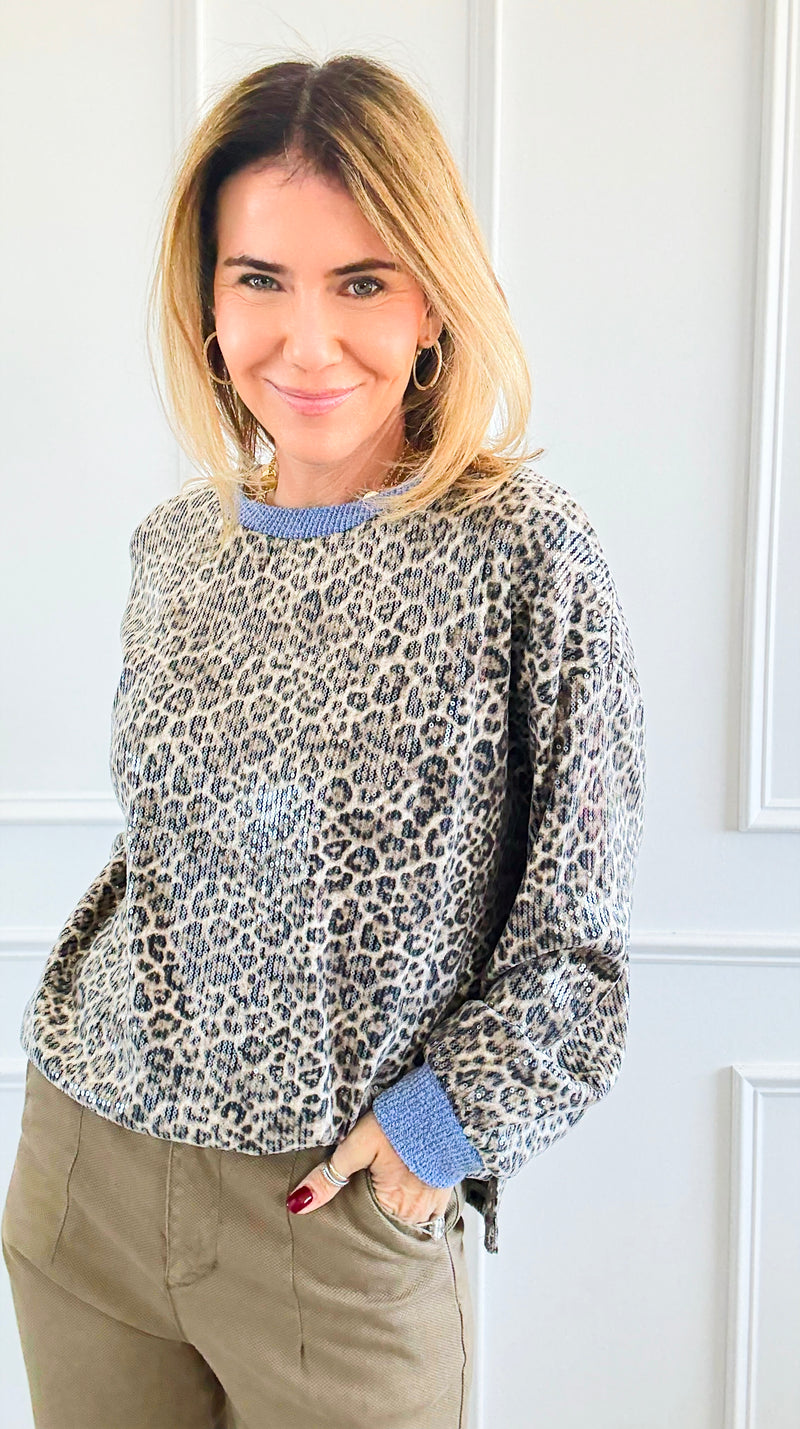 Wild Spark Sequin Top-110 Long Sleeve Tops-Anniewear-Coastal Bloom Boutique, find the trendiest versions of the popular styles and looks Located in Indialantic, FL