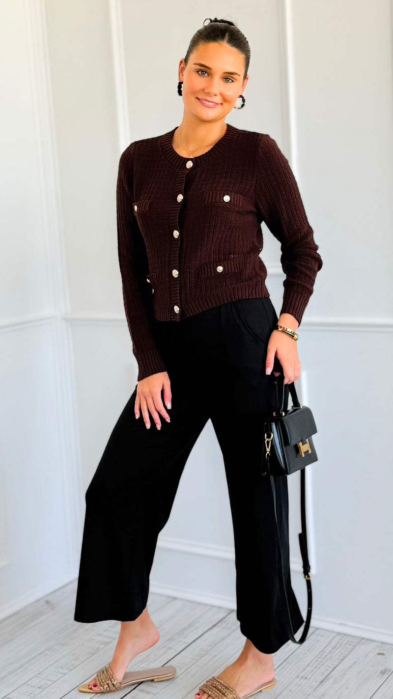 Weekend Flow Pull-On Pants - Black-170 Bottoms/Shorts-YELETE-Coastal Bloom Boutique, find the trendiest versions of the popular styles and looks Located in Indialantic, FL