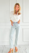Cool Confidence Crop Straight Leg Jeans-190 Denim-Mica Denim-Coastal Bloom Boutique, find the trendiest versions of the popular styles and looks Located in Indialantic, FL