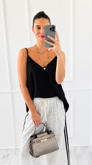 City Lights Italian Tank Top - Black