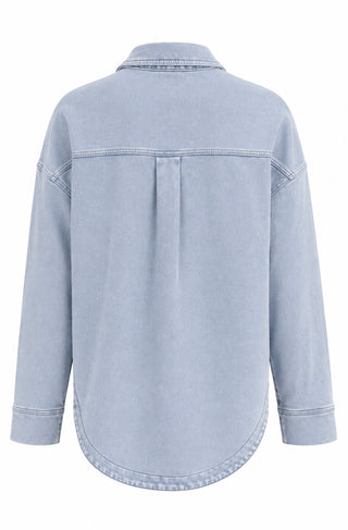 Washed Denim Shacket