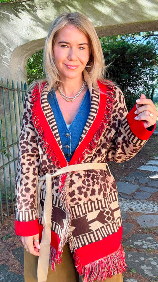 Leopard Rouge Cardigan