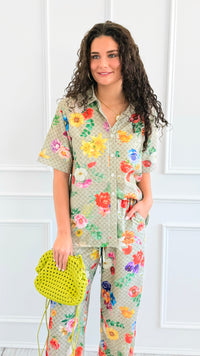 Garden Reverie Set-210 Loungewear/Sets-Endless Moon-Coastal Bloom Boutique, find the trendiest versions of the popular styles and looks Located in Indialantic, FL