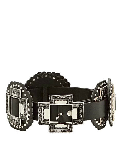 Western Boho Wide Belt - Black-260 Other Accessories-ICCO ACCESSORIES-Coastal Bloom Boutique, find the trendiest versions of the popular styles and looks Located in Indialantic, FL