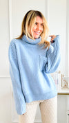 Winter Hush Pocket Turtleneck Sweater-140 Sweaters-Rousseau-Coastal Bloom Boutique, find the trendiest versions of the popular styles and looks Located in Indialantic, FL