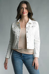Italian Floral Embroidered Denim Jacket-160 Jackets-Tempo-Coastal Bloom Boutique, find the trendiest versions of the popular styles and looks Located in Indialantic, FL