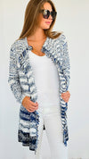 Color Block Long Sleeve Cardigan-150 Cardigans/Layers-Rousseau-Coastal Bloom Boutique, find the trendiest versions of the popular styles and looks Located in Indialantic, FL