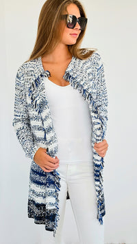 Color Block Long Sleeve Cardigan-150 Cardigans/Layers-Rousseau-Coastal Bloom Boutique, find the trendiest versions of the popular styles and looks Located in Indialantic, FL